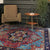 Elegant Handcrafted Luxury Red and Blue Runner