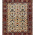 Elegant Handcrafted Ivory and Rust Luxury Area Rug