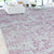 Handcrafted Luxury Silver And Pink Area Rug