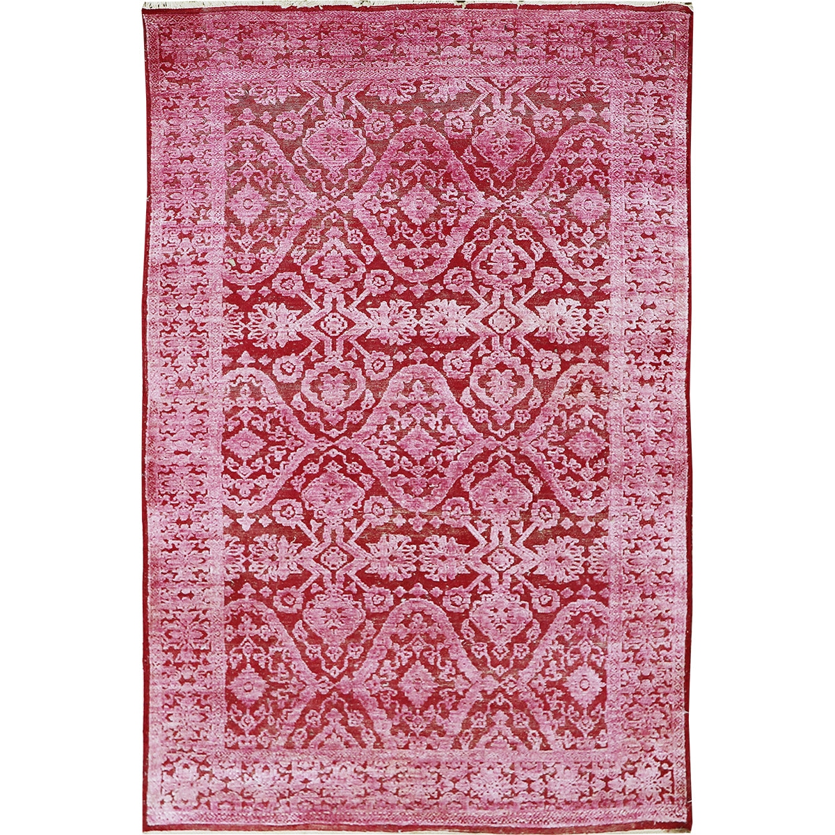 Handcrafted Luxury Red And Pink Area Rug – Rugs Off The Rack