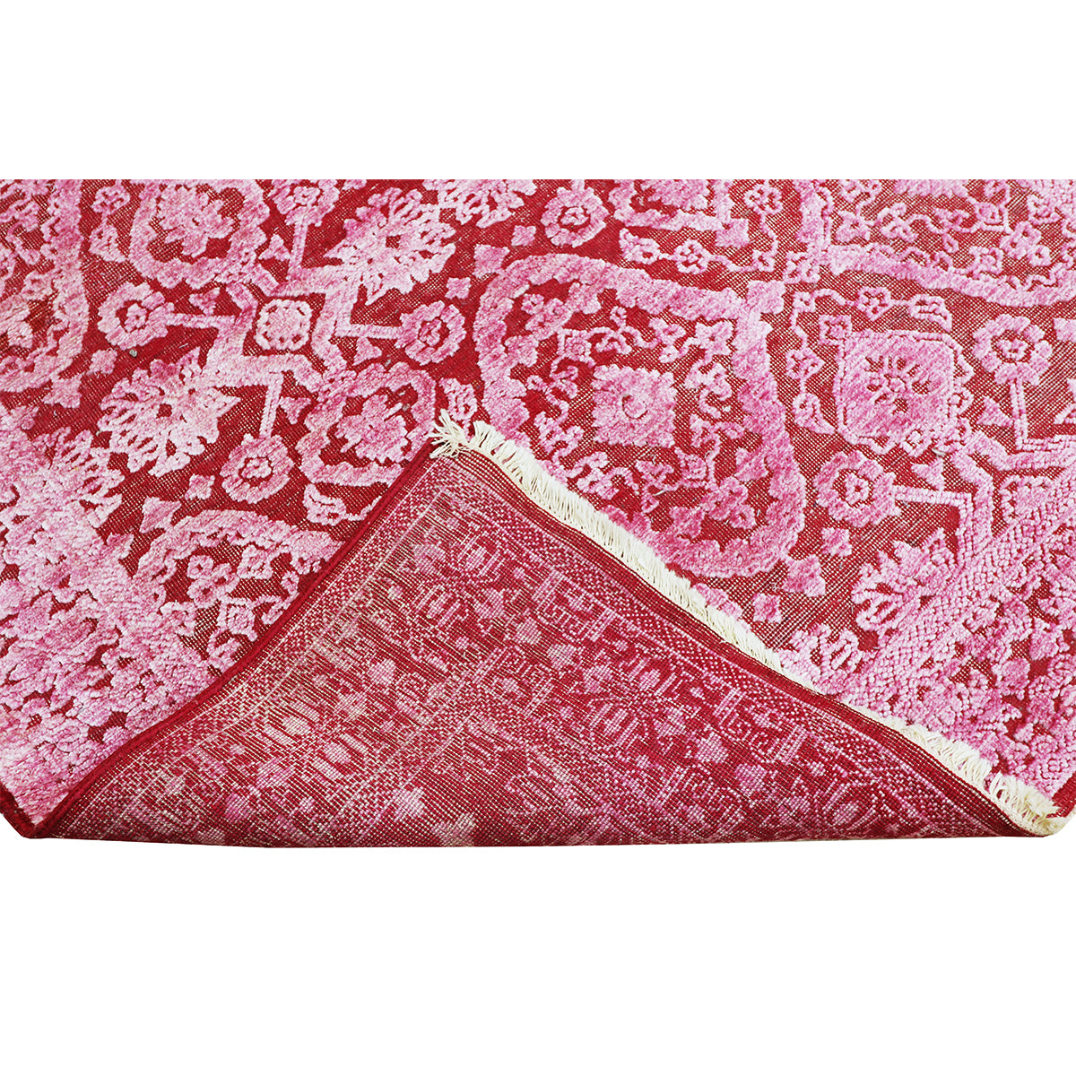 Handcrafted Luxury Red And Pink Area Rug – Rugs Off The Rack