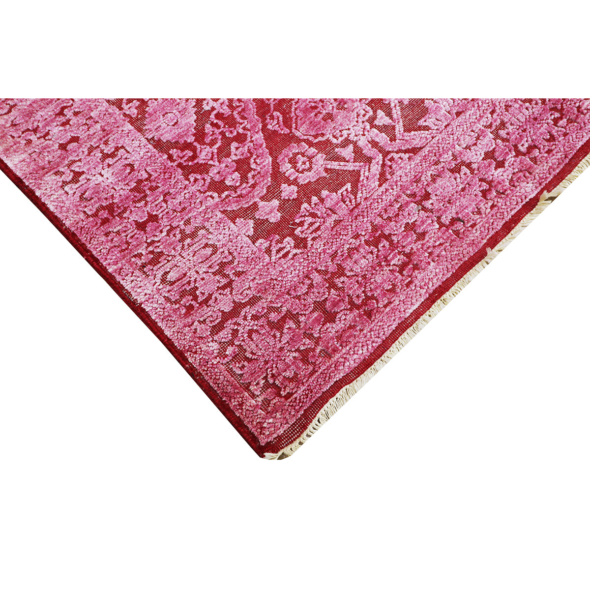 Handcrafted Luxury Red And Pink Area Rug – Rugs Off The Rack