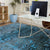 Handcrafted Luxury Black And Blue Area Rug