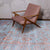 Handcrafted Luxury Light Blue And Copper Area Rug