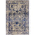 Handcrafted Luxury Natural And Dark Blue Area Rug