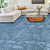 Handcrafted Luxury Light Blue And Light Blue Area Rug
