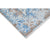 Handcrafted Luxury Siilver And Aqua And Multi-Colored Area Rug