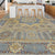 Handcrafted Luxury Brown And Multi-Colored Area Rug