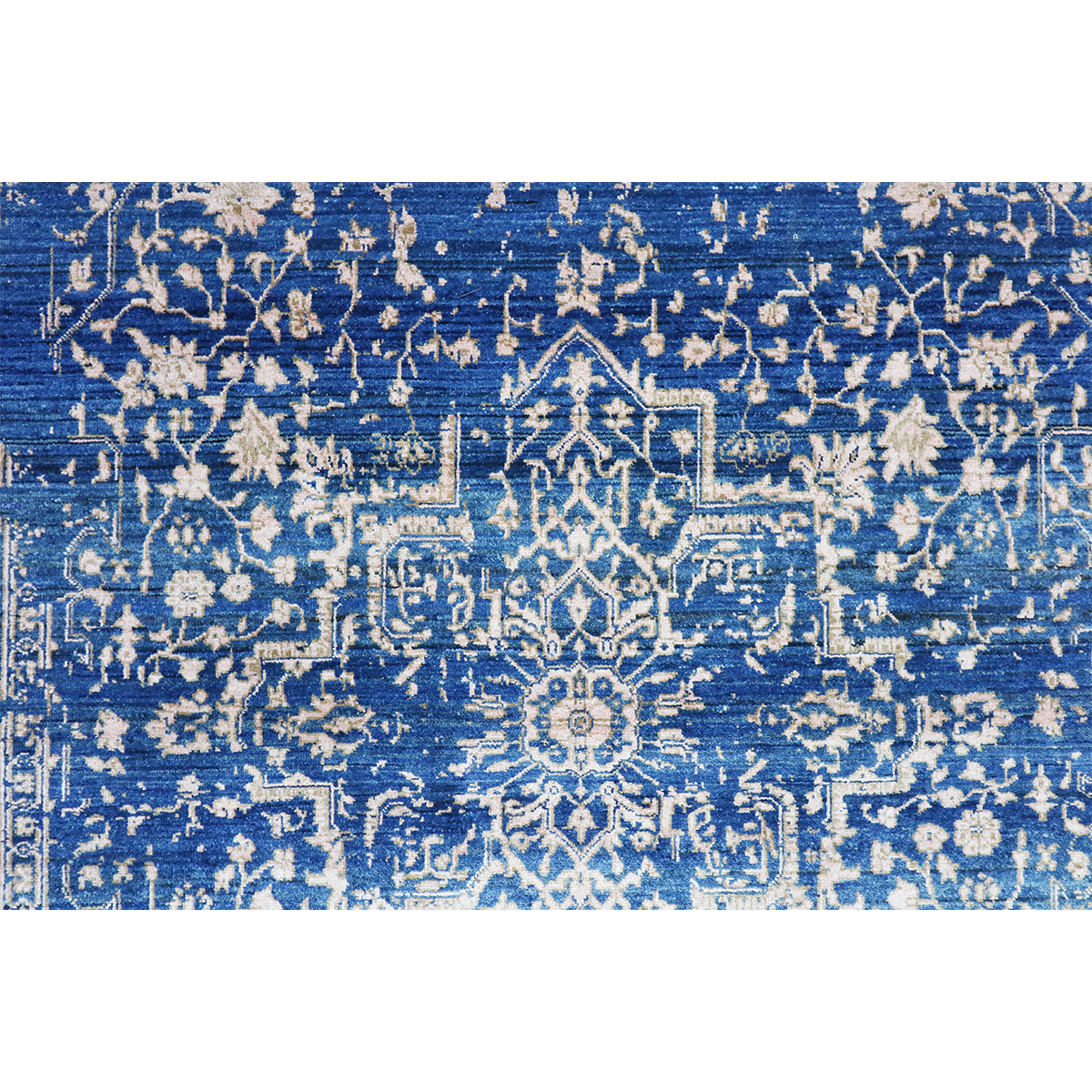 Handcrafted Luxury Dark Blue And Copper Area Rug – Rugs Off The Rack