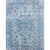Handcrafted Luxury Silver And Light Blue Area Rug