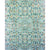 Handcrafted Luxurious Green and Blue Area Rug
