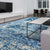 Handcrafted Luxurious Grey and Blue Area Rug