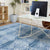 Handcrafted Luxurious Beige and Blue Area Rug