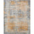 Luxurious Handcrafted Taupe and Rust Area Rug