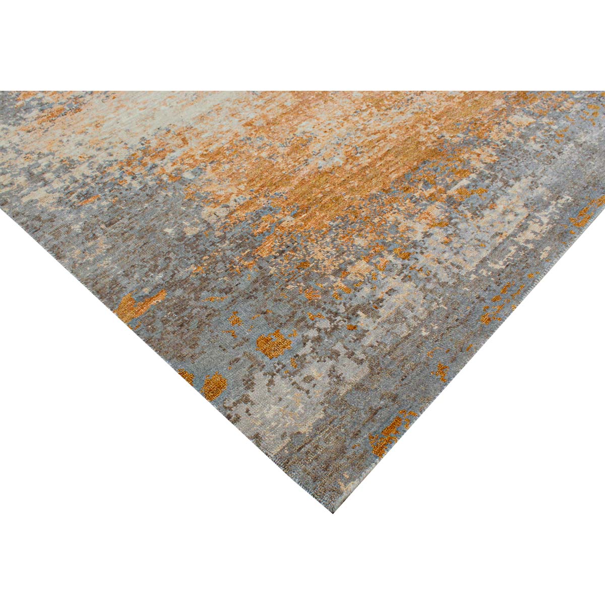 Luxurious Handcrafted Taupe and Rust Area Rug – Rugs Off The Rack