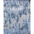 Handcrafted Silver and Blue Luxury Area Rug