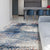 Luxurious Handcrafted Rust and Blue Area Rug