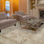 Handcrafted Silver and Gold Luxury Area Rug