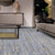 Handcrafted Luxury Silver and Blue Area Rug