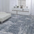 Handcrafted Luxury Blue and Grey Area Rug