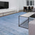 Luxurious Handcrafted Turquoise and Light Blue Area Rug