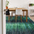 Handcrafted Luxury Black and Green Area Rug