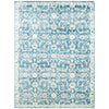 Elegant Handcrafted Blue and Beige Luxury Area Rug