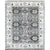 Elegant Handcrafted Gray and Ivory Luxury Area Rug