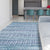 Luxurious Handcrafted Turquoise and Light Blue Area Rug