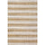 Luxurious Handcrafted White and Gold Area Rug