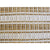 Luxurious Handcrafted White and Gold Area Rug