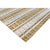 Luxurious Handcrafted White and Gold Area Rug