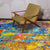 Handcrafted Multi-Colored and Gold Luxury Area Rug