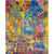 Handcrafted Multi-Colored and Gold Luxury Area Rug
