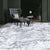 Luxurious Handcrafted White and Gray Area Rug