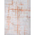 Luxurious Handcrafted Ivory and Rust Area Rug