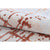 Luxurious Handcrafted Ivory and Orange Runner