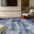 Handcrafted Gray and Blue Luxury Area Rug