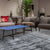Handcrafted Silver and Gray Luxury Area Rug