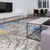 Luxurious Handcrafted Silver and Blue Area Rug