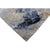 Luxurious Handcrafted Silver and Blue Area Rug
