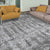 Handcrafted Silver and Gray Luxury Area Rug