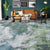Handcrafted Green and Silver Luxury Area Rug